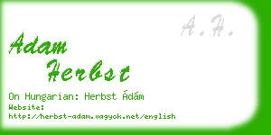 adam herbst business card